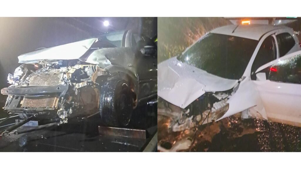 Acidente entre Ford Ka e C3 na SP-270 em Presidente Prudente deixa cinco vítimas, uma delas em estado grave. Veja os detalhes da colisão.