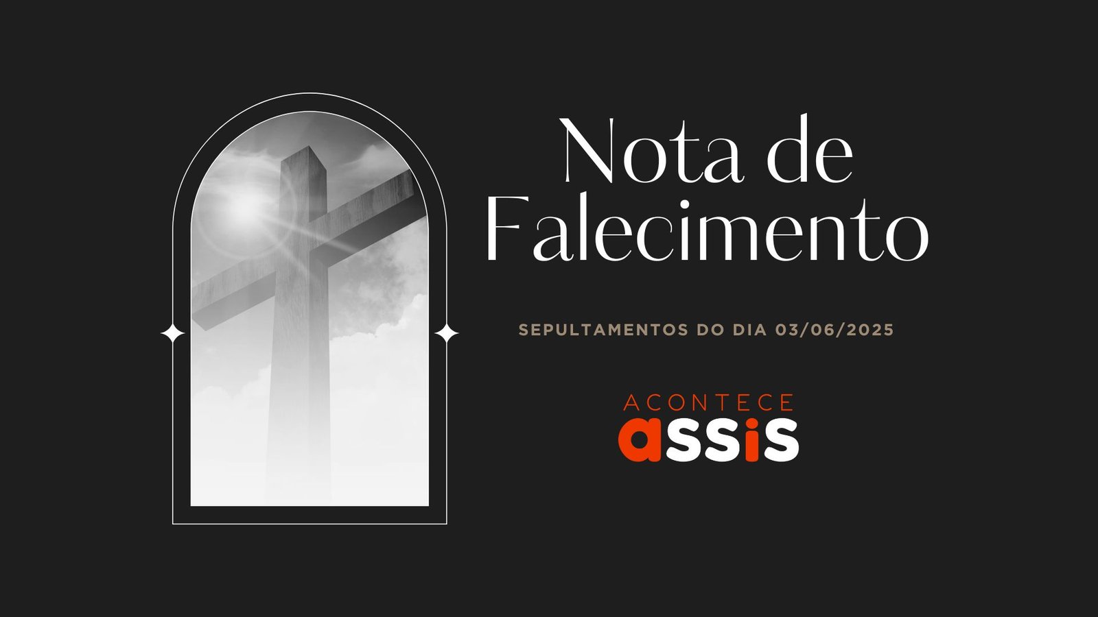 sepultamentos na cidade de Assis - sp