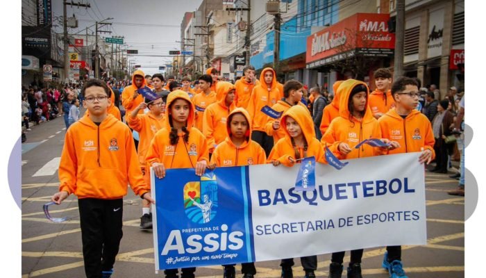 Basquete profissional marca presença no desfile de 120 anos de Assis. Atletas da ANBA integram comemoração cívica e celebram nova fase do esporte na cidade.