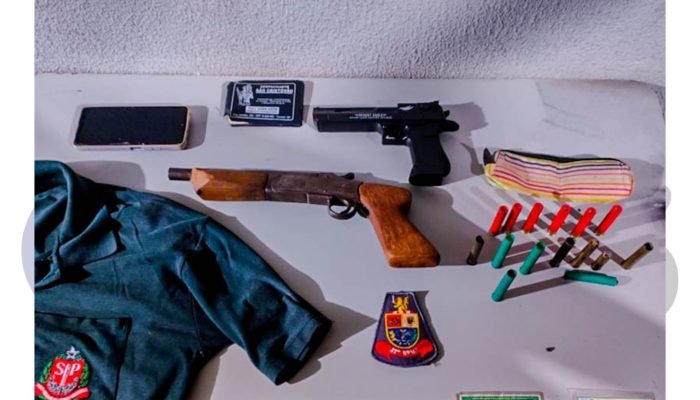 capa-arma-apreendida-acidente-transito-taruma-policia-militar